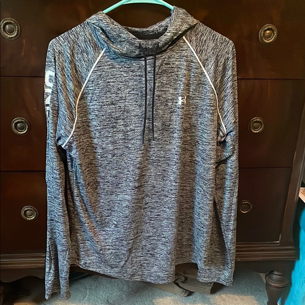 Under Armour Black and White Long Sleeve Hoodie